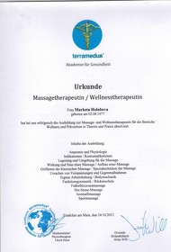 Massagetherapeutin / Wellnesstherapeutin