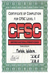 CFSC Certificate